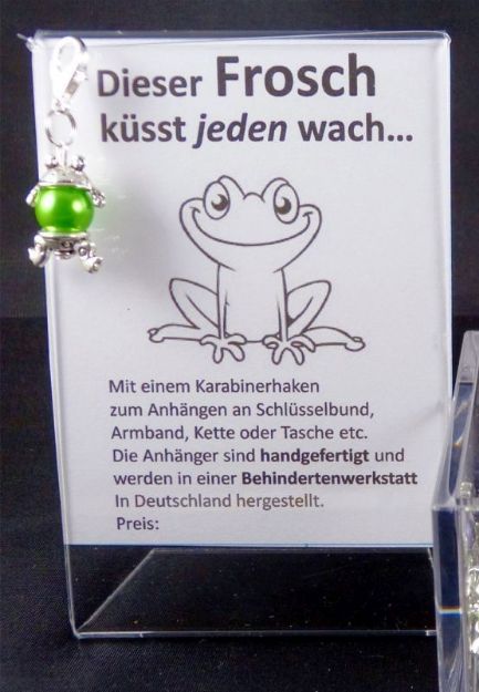 Bild von Werbeaufssteller (74mm x 105mm) für Frösche