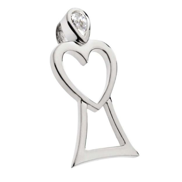 Bild von Anhänger Engel des Herzens - Silber mit Zirkonia