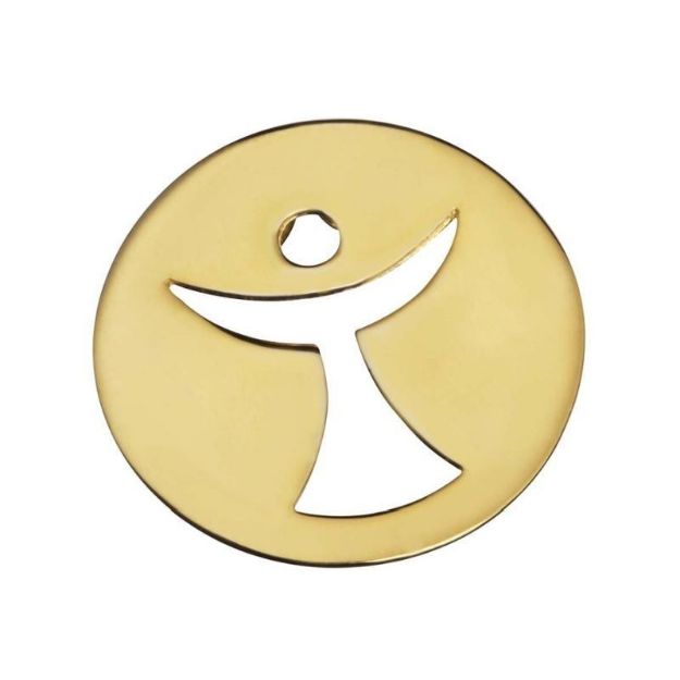 Bild von Anhänger Engel der Einheit - vergoldet