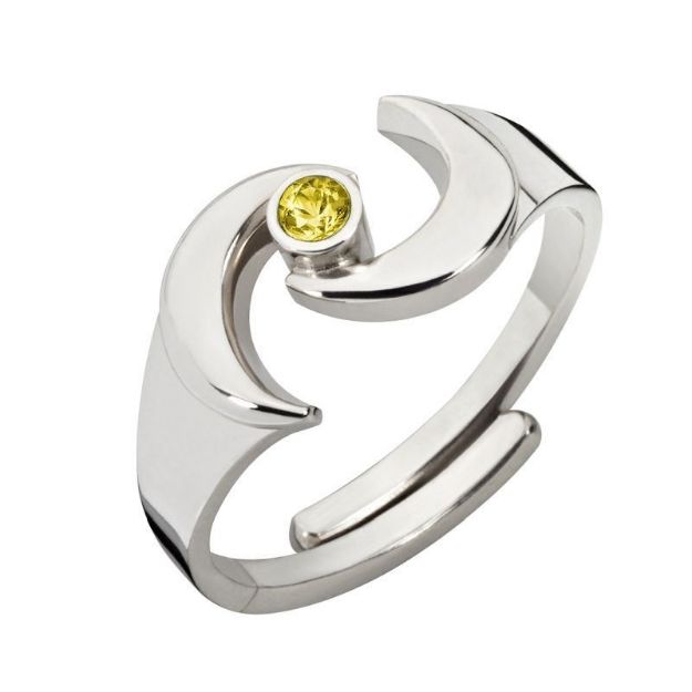 Bild von Ring RING DER ERDGÖTTIN - gelber Saphir