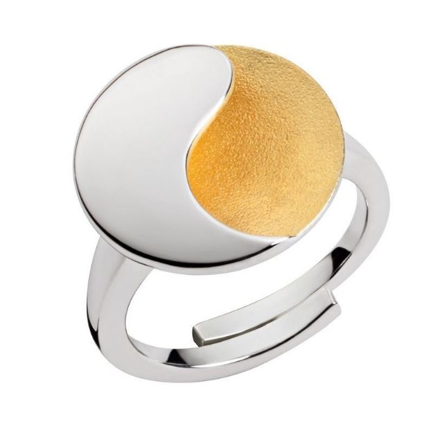Bild von Ring Yin-Yang Ring, teilgeschwärzt