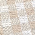 Bild von Gingham Natural Outdoor Rug