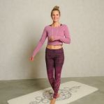 Bild von Longsleeve Crop Top - Bambus in amethyst von The Spirit of OM