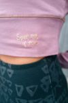 Bild von Longsleeve Crop Top - Bambus in amethyst von The Spirit of OM