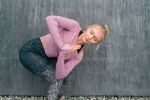 Bild von Longsleeve Crop Top - Bambus in amethyst von The Spirit of OM