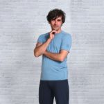 Bild von T-Shirt Bambus in jeansblau von The Spirit of OM