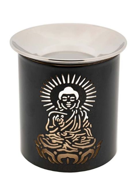 Bild von Räuchergefäss  Buddha mit Edelstahlschüsselchen.Eisen
