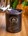 Bild von Räuchergefäss  Buddha mit Edelstahlschüsselchen.Eisen