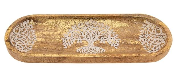 Bild von Yggdrasil Räucherstäbchenhalter Goldverzierung