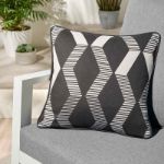 Bild von Rico Outdoor Black 43x43cm - Kissenbezug OHNE Füllung
