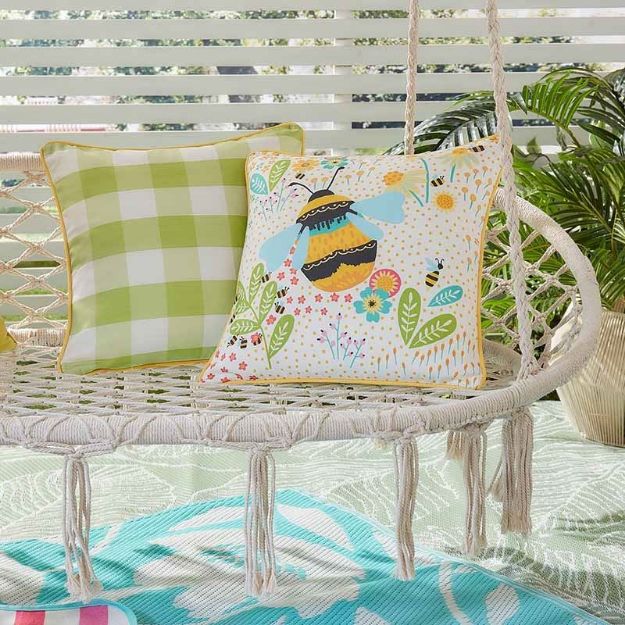 Bild von Buzzy Bee Outdoor Ochre 43x43cm - Kissenbezug OHNE Füllung