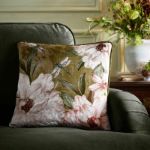 Bild von Fiorella Olive Green 43x43cm - Kissenbezug OHNE Füllung
