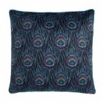 Bild von Dandy Peacock Teal 55x55cm - Kissenbezug OHNE Füllung