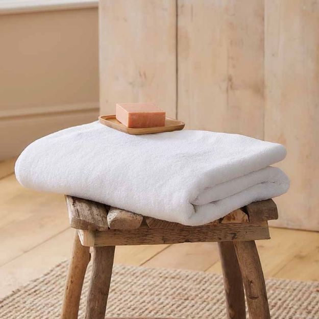Bild von Abode Eco White Bath Towel 70x130cm