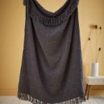 Bild von Chenille Charcoal 130x180cm Throw