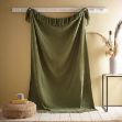 Bild von Chenille Green 130x180cm Throw