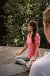 Bild von Shirt Raglan OM Herz - peach von The Spirit of OM
