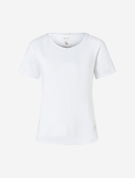 Bild von Shirt Raglan OM Herz in weiss von The Spirit of OM