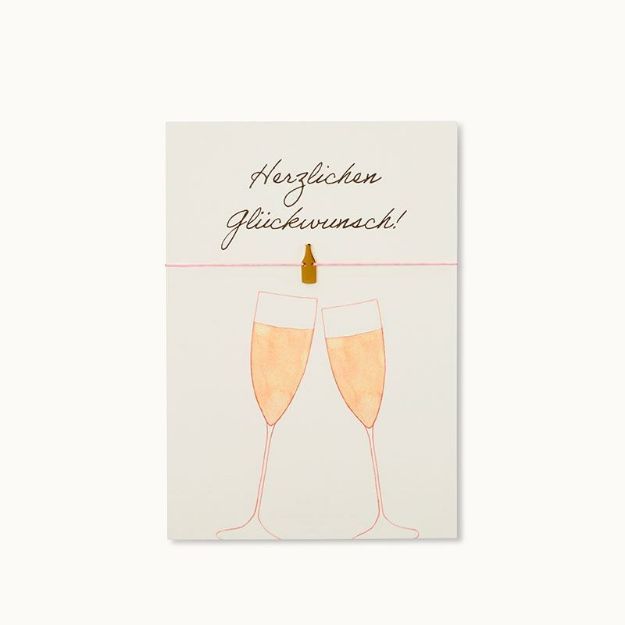 Bild von Armband-Karte Champagner - by vivi.