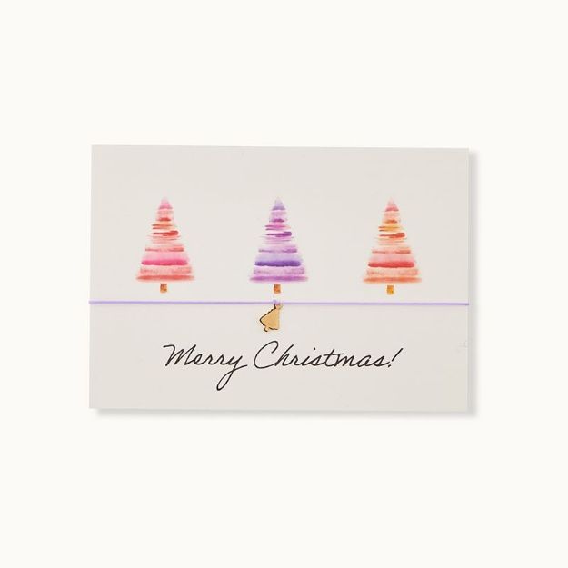 Bild von Armband-Karte: Christbäume - by vivi.