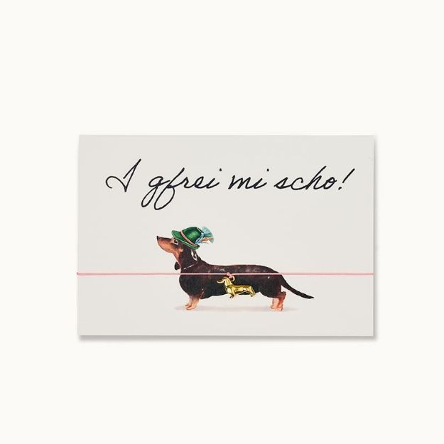 Bild von Armband-Karte: Dackel I gfrei mit! - by vivi.