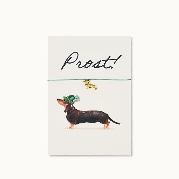 Bild von Armband-Karte: Dackel Prost! - by vivi.