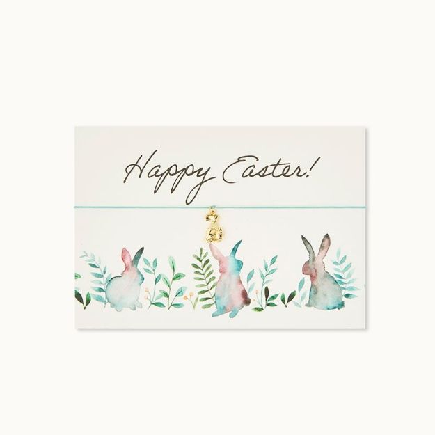 Bild von Armband-Karte: Frohe Ostern Bunny - by vivi.