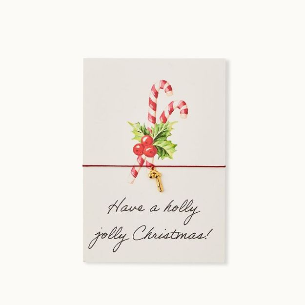 Bild von Armband-Karte: Holly Jolly Christmas - by vivi.