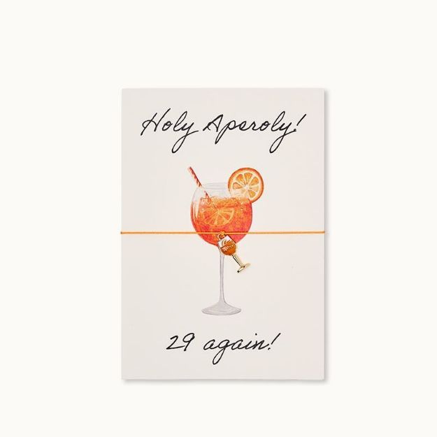Bild von Armband-Karte: Holy Aperoly! 29 again! - by vivi.