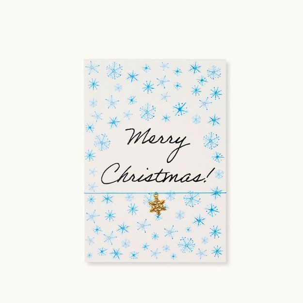 Bild von Armband-Karte: Merry Christmas Snow - by vivi.