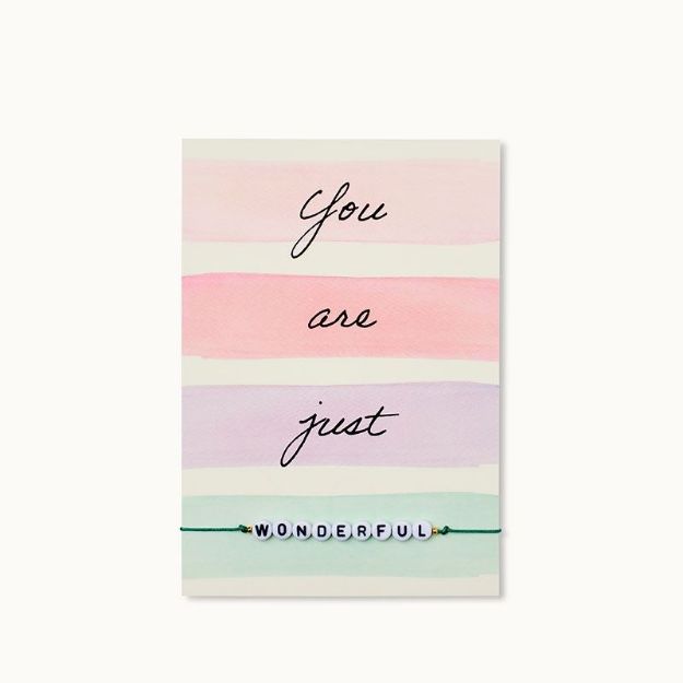 Bild von Armband-Karte: You are just WONDERFUL - by vivi.
