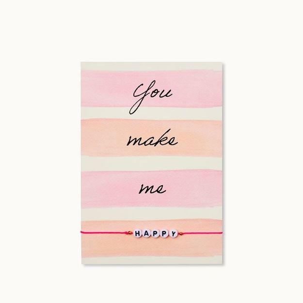 Bild von Armband-Karte: You make me HAPPY - by vivi.