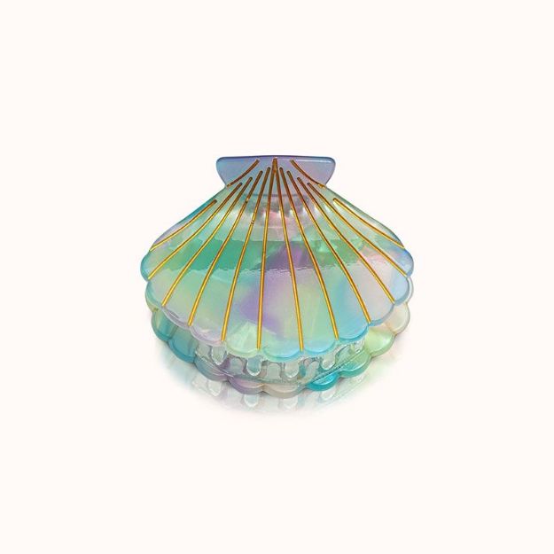 Bild von Haarklammer Muschelform Unicorn - by vivi.