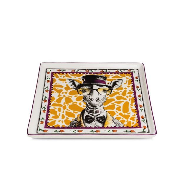 Bild von TRAY HUMAN ESSENCE CM. 19X19 GIRAFFE