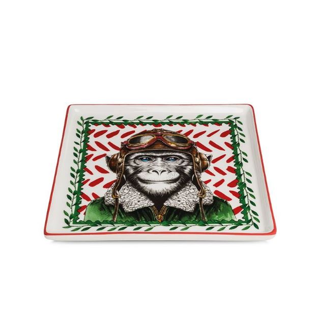Bild von TRAY HUMAN ESSENCE CM.19X19 MONKEY