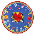 Bild von SERVING PLATE LOVE RED DIAM. CM. 31