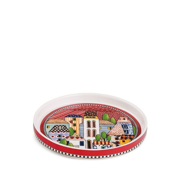 Bild von TRAY PAESE MIO RED DIAM. CM. 20