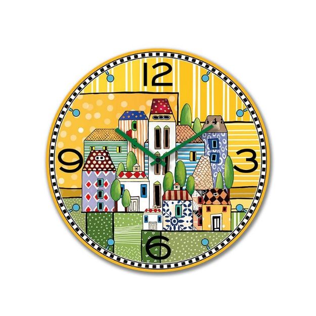 Bild von CLOCK PAESE MIO YELLOW DIAM. CM.35