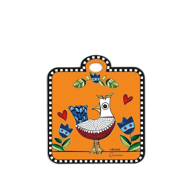 Bild von TRIVET COCORICO' ORANGE CM 16X18