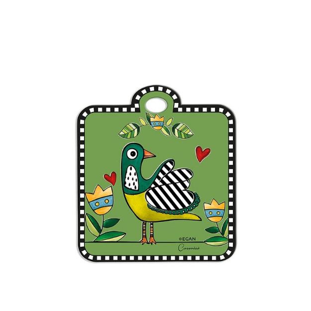 Bild von TRIVET COCORICO' GREEN CM 16X18