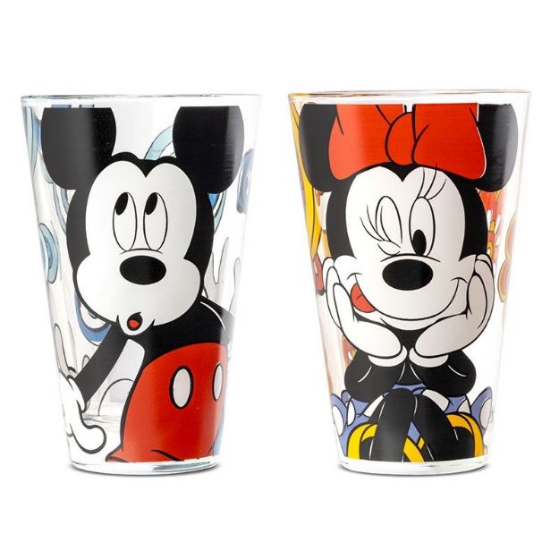 Bild von SET 2 PCS GLASS MICKEY E MINNIE F&E ML 310