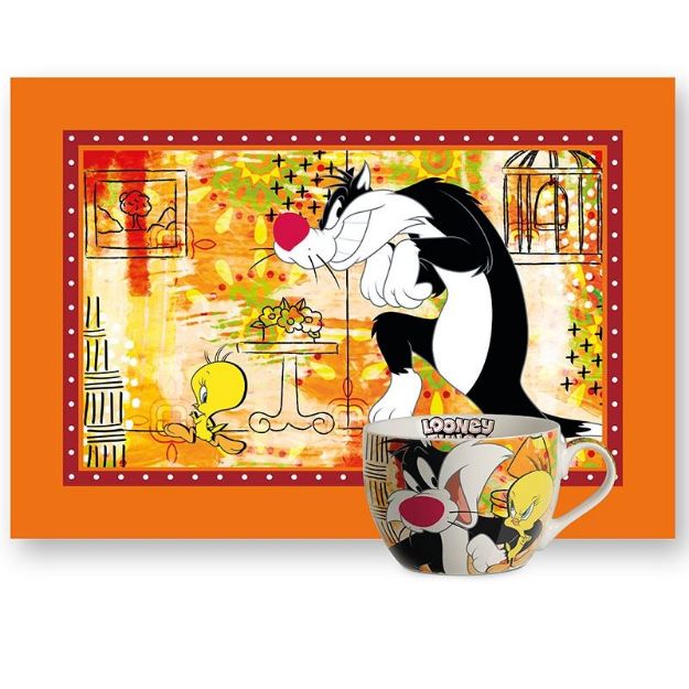 Bild von SET BREAKFAST CUP AND PLACEMAT SYLVESTER&TWEETY