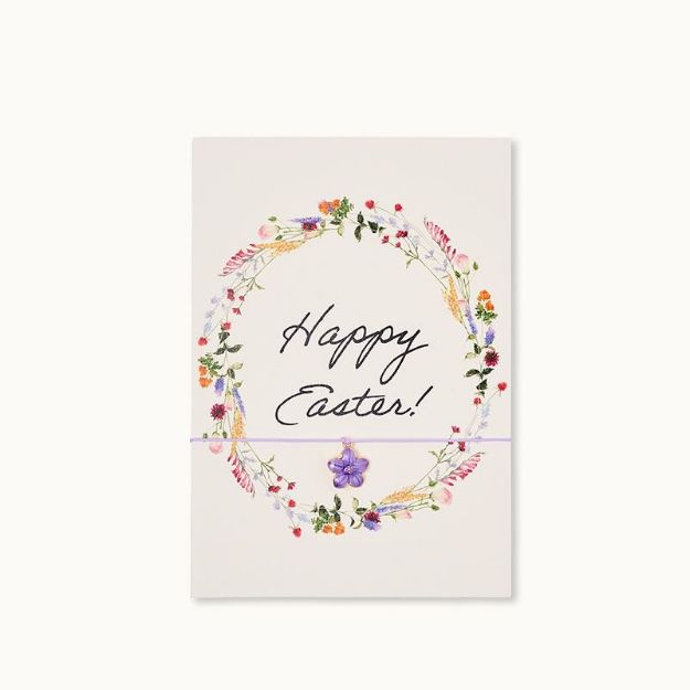 Bild von Armband-Karte: Happy Easter Flowers - by vivi.