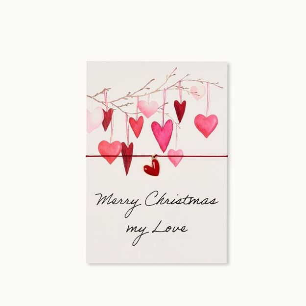 Bild von Armband-Karte: Merry Christmas my Love - by vivi.