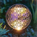 Bild von Solar-Aussenleuchte Blume des Lebens als Gartenstecker