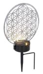 Bild von Solar-Aussenleuchte Blume des Lebens als Gartenstecker