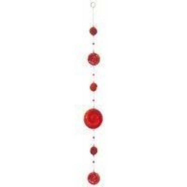 Bild von Suncatcher Spiral Fiberglas rot-orange 72cm