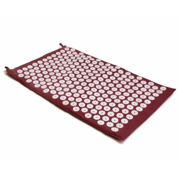 Bild von Akupressurmatte Lotus 41 x 68 cm in Weinrot von Lotus Design