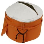 Bild von Meditationskissen Basic Bio Höhe 19 cm in Rotorange von Lotus Design