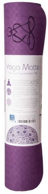 Bild von Yogamatte TPE ecofriendly - dunkellila/zartlila